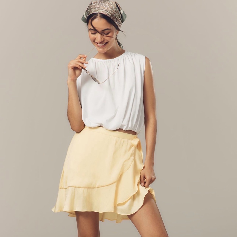 New Anthro Satin Skirt